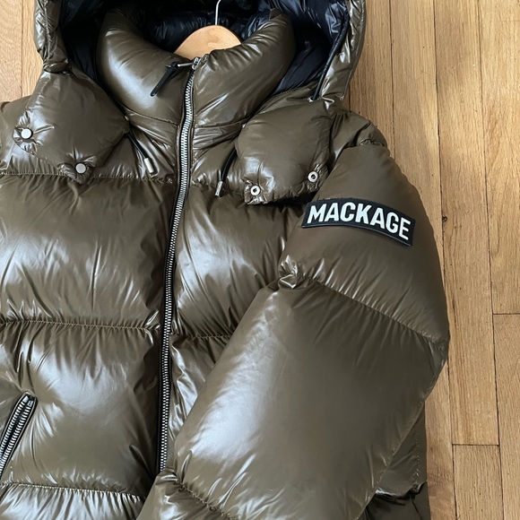 Mackage Men's Olive Puffer Jacket - Picture 3 of 15